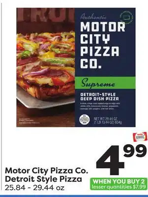 Weis Markets Motor city pizza co. detroit style pizza offer