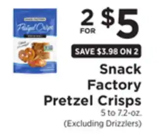 ShopRite Pretzel crisps offer