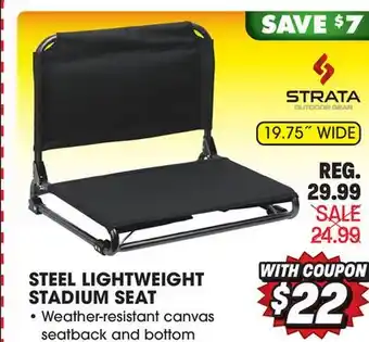 Big 5 Strata outdoor gear steel lightweight stadium seat - 19.75 wide offer