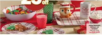Meijer Holiday dinnerware, drinkware and serveware offer