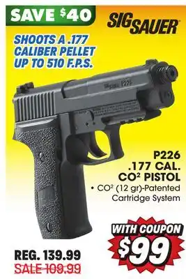 Big 5 Sig sauer p226 .177-cal. co2 semi-auto air pistol offer