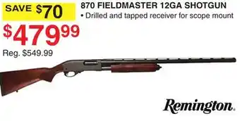 Dunham's Sports Remington 870 fieldmaster 12ga shotgun offer