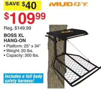 Dunham's Sports Muddy boss xl hang-on offer