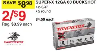 Dunham's Sports Winchester super-x 12ga 00 buckshot offer