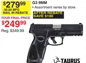 Dunham's Sports Taurus g3 9mm offer