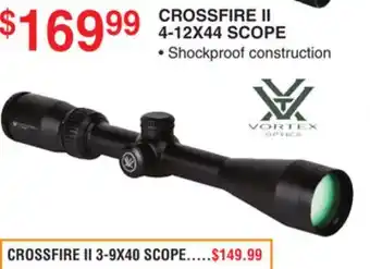 Dunham's Sports Crossfire ii 4-12x44 scope offer