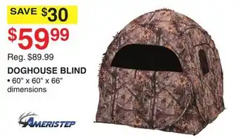Dunham's Sports Ameristep doghouse blind offer