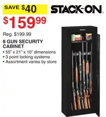 Dunham's Sports Stack-on 8 gun security cabinet offer