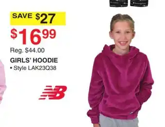 Dunham's Sports Nb girls' hoodie offer