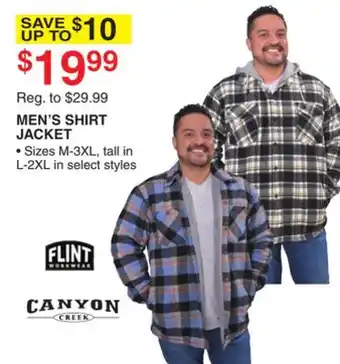 Dunham's Sports Men's shirt jacket offer