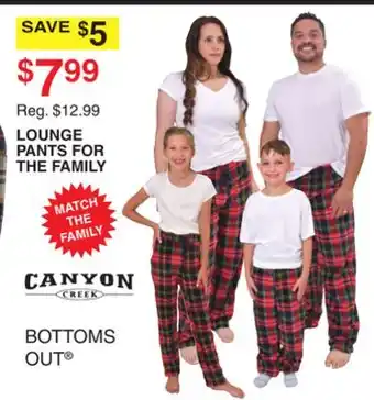 Dunham's Sports Lounge pants for the family offer