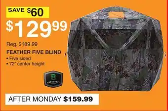 Dunham's Sports Barronett feather five blind offer