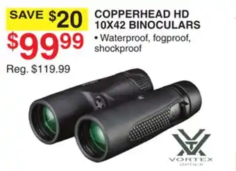 Dunham's Sports Copperhead hd 10x42 binoculars offer