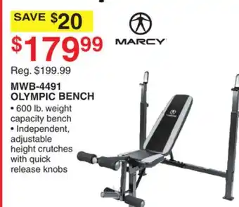 Dunham's Sports Marcy mwb-4491 olympic bench offer