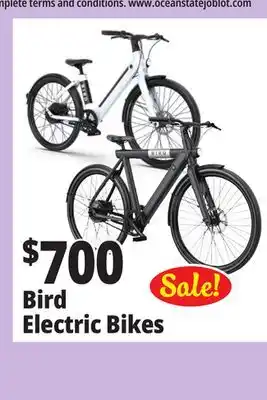 Ocean State Job Lot Bird electric bikes offer