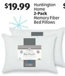 Aldi Huntington Home 2-Pack Memory Fiber Bed Pillows offer