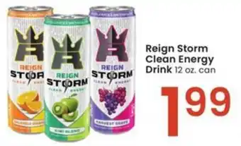 Albertsons Reign Storm Clean Energy Drink 12 oz. can offer