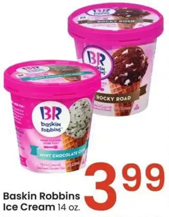 Albertsons Baskin Robbins Ice Cream 14 oz. offer