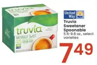 Albertsons Truvia Sweetener Spoonable 5.6-9.8 oz., select varieties offer