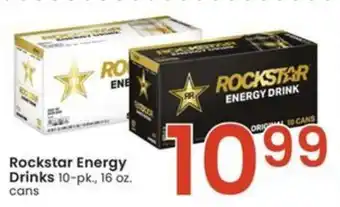 Albertsons Rockstar Energy Drinks 10-pk., 16 oz. offer