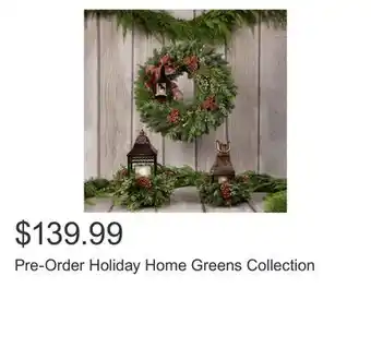 Costco Pre-order holiday home greens collection offer
