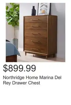 Costco Northridge home marina del rey drawer chest offer