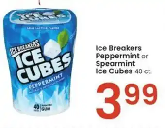 Albertsons Ice Breakers Peppermint or Spearmint Ice Cubes 40 ct. offer