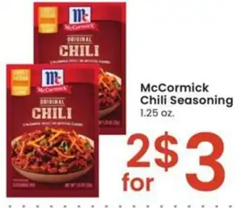 Albertsons McCormick Chili Seasoning 1.25 oz. offer