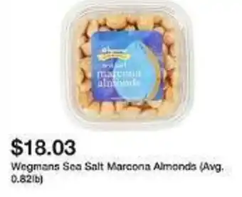 Wegmans Wegmans Sea Salt Marcona Almonds offer