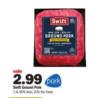 Meijer Swift ground pork offer