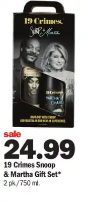 Meijer 19 crimes snoop & martha gift set offer