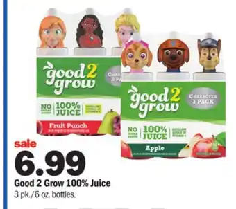 Meijer Good 2 grow 100% juice offer
