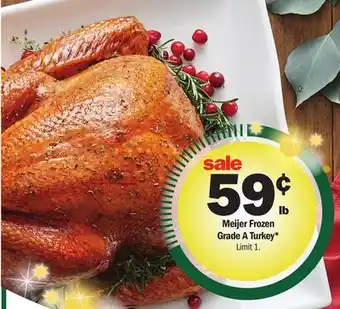 Meijer Meijer frozen grade a turkey offer