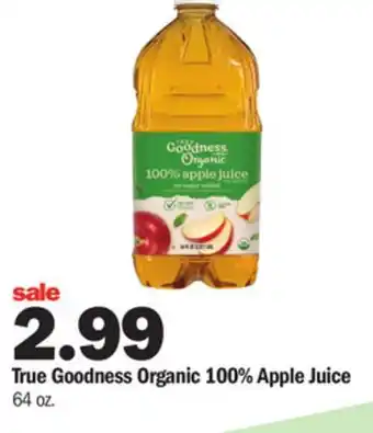 Meijer True goodness organic 100% apple juice offer