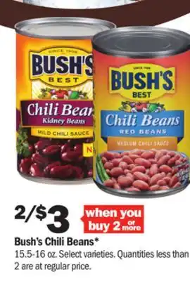 Meijer Bush's chili beans offer