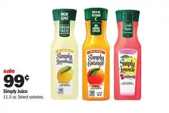 Meijer Simply juice offer