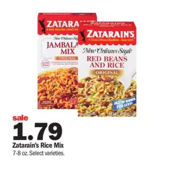 Meijer Zatarain's rice mix offer