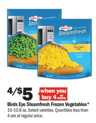 Meijer Birds eye steamfresh frozen vegetables offer