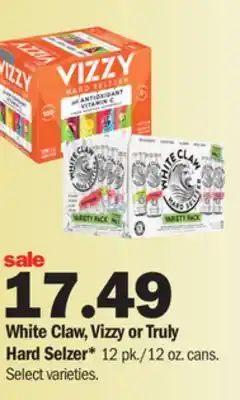 Meijer White claw, vizzy or truly hard selzer offer