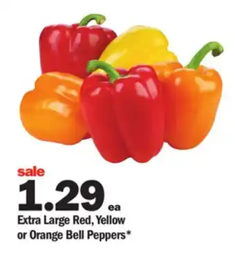 Meijer Extra large red, yellow or orange bell peppers offer