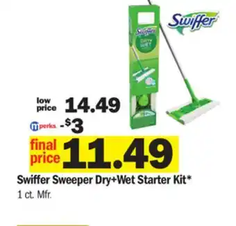 Meijer Swiffer sweeper dry+wet starter kit offer