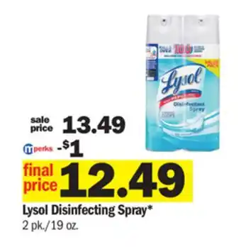 Meijer Lysol disinfecting spray offer