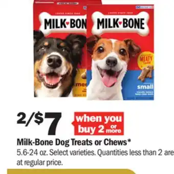 Meijer Milk-bone dog treats or chews offer