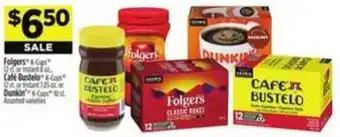 Dollar General Folgers, Cafe Bustelo or Dunkin offer