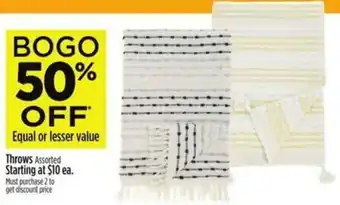 Dollar General Throws offer