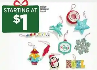 Dollar General Holiday Ornaments offer