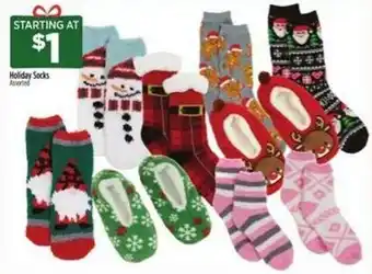 Dollar General Holiday Socks offer