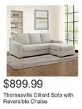 Costco Thomasville Dillard Sofa with Reversible Chaise offer
