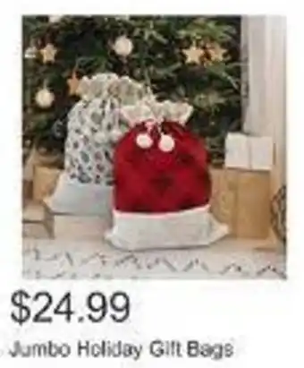 Costco Jumbo Holiday Gift Bags offer