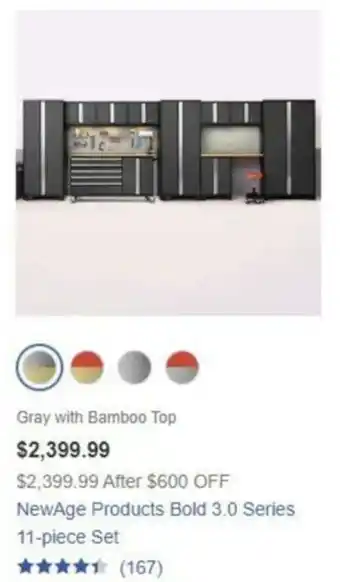 Costco NewAge Products Bold 3.0 Series 11-piece Set offer